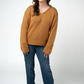 IN STOCK Crochet Sleeve Top - Camel