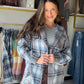 Meet the easy layer that pulls a casual outfit together. The Sky Blue &amp; Brown Plaid Hooded Shacket by Dash combines a soft-looking blue-and-brown plaid with a hooded, shirt-jacket silhouette. Throw it over a tee with jeans for a laid-back day, or bring it along when you want an extra layer.

Details to love

Sky blue and brown plaid pattern.
Hooded shacket styling for casual layering.
Fabric content: 75% cotton, 25% other fibers, as listed by the product.
By Dash.
Fit &amp; styling

Sophie is wearing th