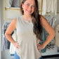 Camel Heather Euclid Tank