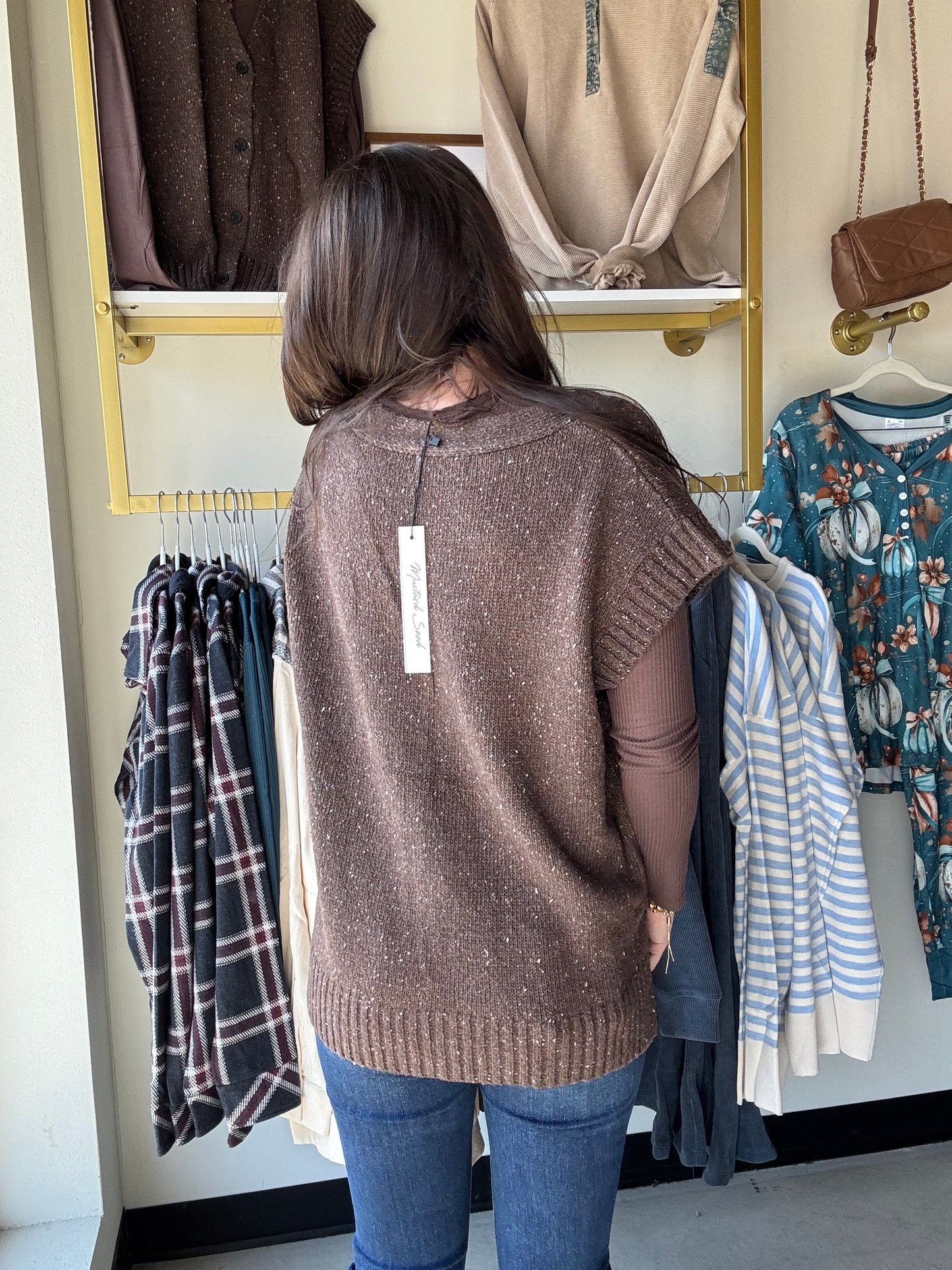 Dark Chocolate Sweater Vest