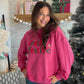 Feelin' Festive Hot Pink Mock Neck