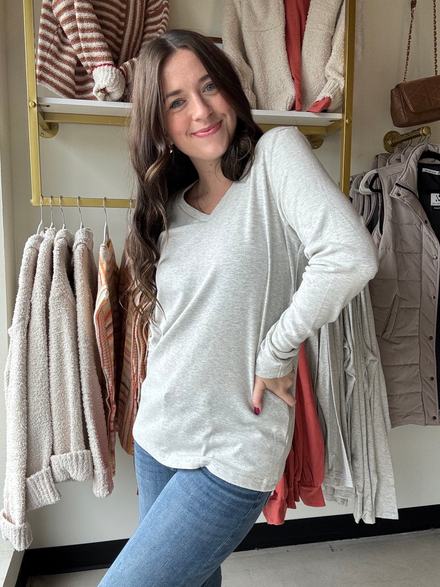 Grey Larissa Long Sleeve