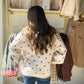 Merlot Polka Dot Scarf Cardigan