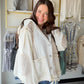 Cream Quilted Thermal Button Up