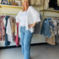 Luna High-Rise Pull-On Barrel Leg Denim