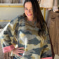 Camo Pink Cuff Sweater