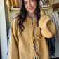 Gold Tie Closure Sweater