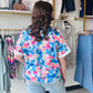 Brushstroke Blooms Floral Top