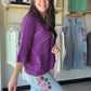 Dark Orchid Crochet Dolman Cardigan
