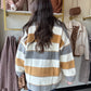 Grey & Mustard Stripe Cardigan