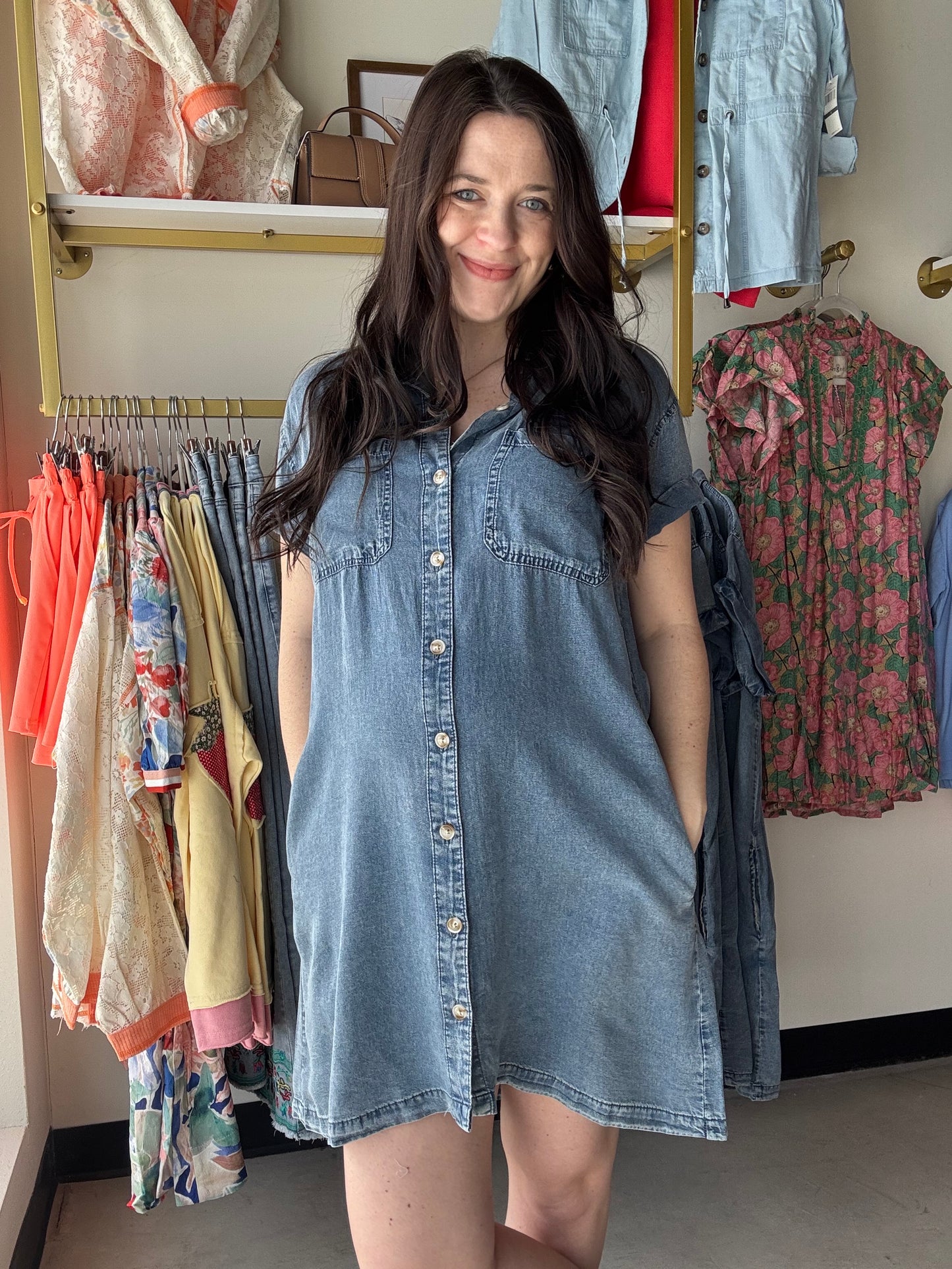 Dusty Denim June Dress