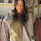 Olive Washed Mix Knit Top