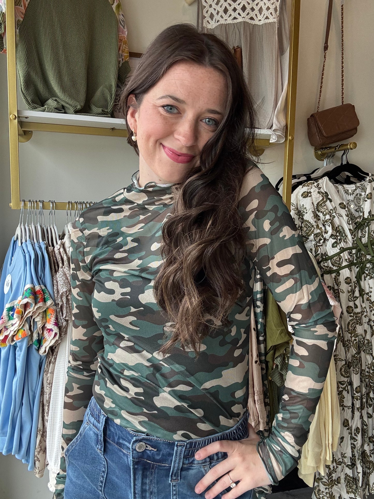Keagen Mesh Top - Camo