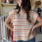 Sunkissed Sleeveless Button Sweater