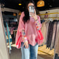 Meg Pullover Poncho - Pink