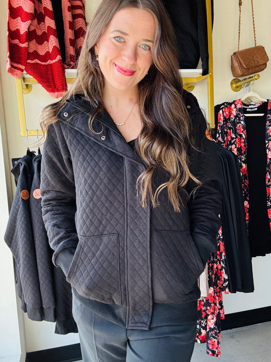 Kyla Zipper Snap Jacket