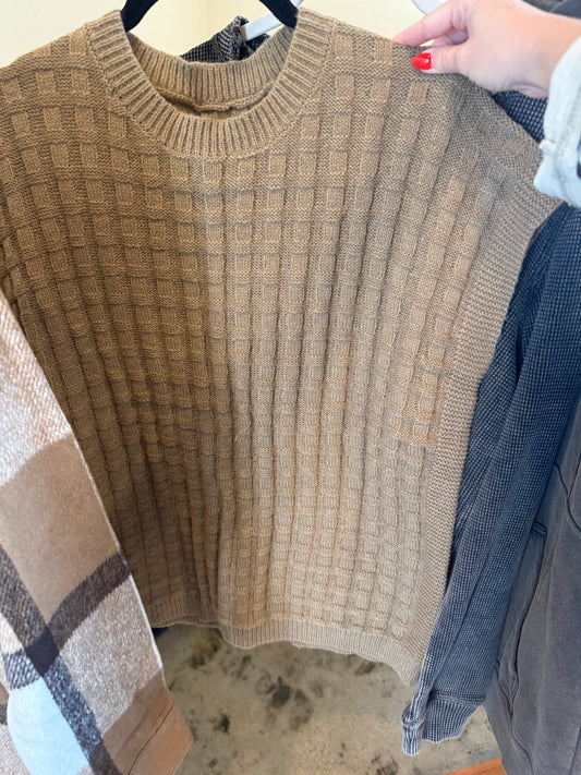 #22 Brown Sweater Top
