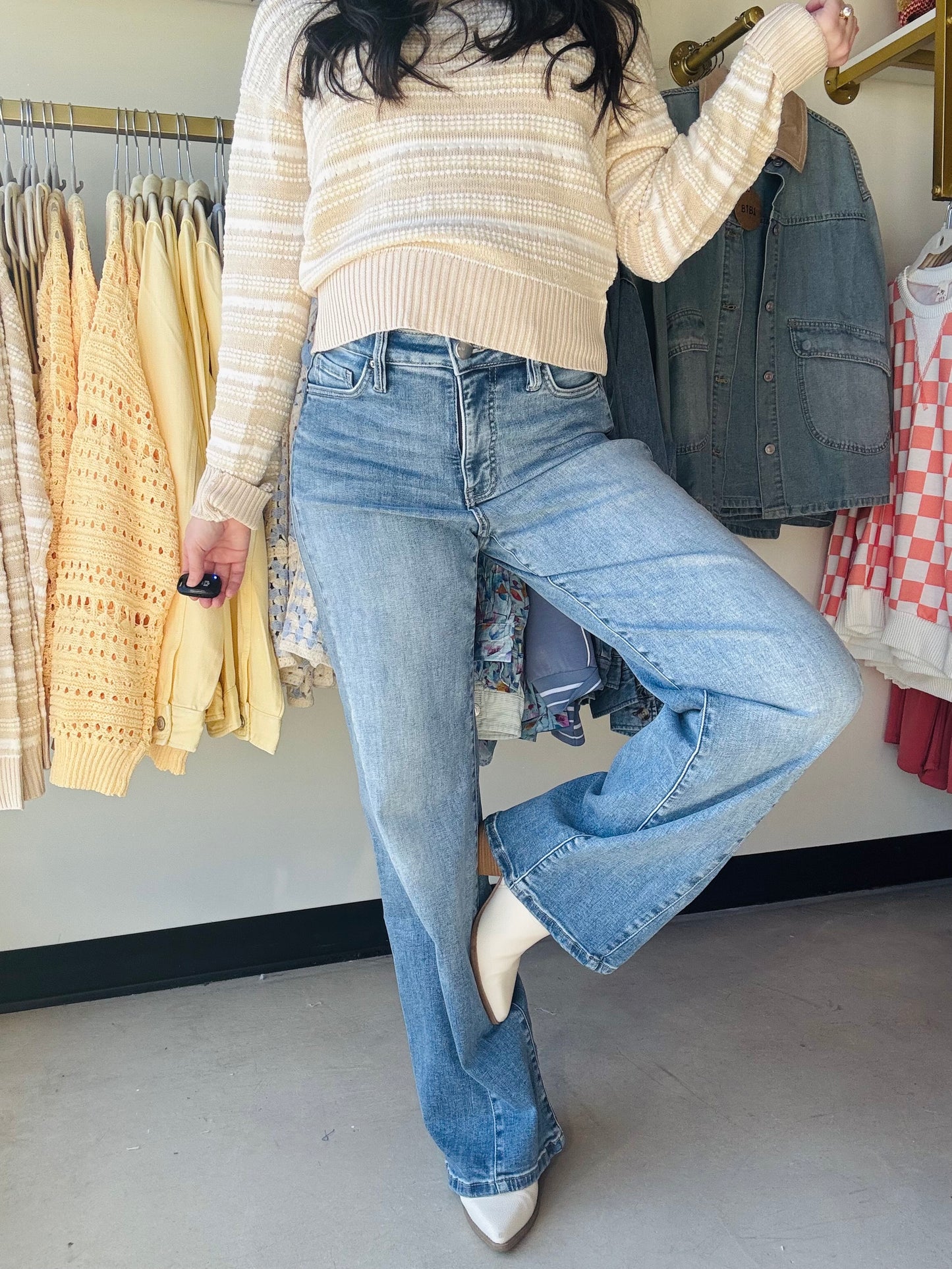 Hailey Contour Wide Leg Jeans