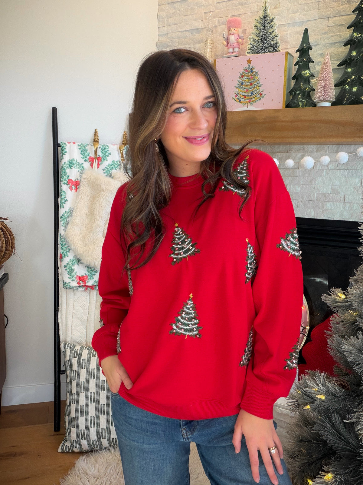 Sarah Merry Trees Sweatshirt
