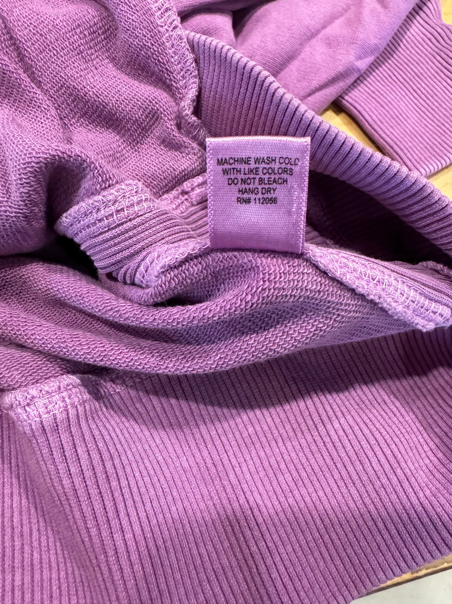 Light Plum Pigment Dyed Pullover