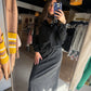 Mineral Wash Lace Trim Skirt