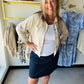 Sharon Navy Dots Skort
