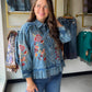 The&nbsp;Embroidered Chambray Peplum Top is the kind of piece that makes getting dressed feel special. Delicate embroidered detail and a flattering peplum hem create a silhouette that's both feminine and refined — dressed up or down with ease.

Made from a 64% Cotton, 36% Lyocell blend, the soft chambray fabric drapes beautifully and breathes well, making it as comfortable as it is chic. Whether you're heading to brunch, the office, or a weekend outing, this top delivers effortless style every time.

Intric