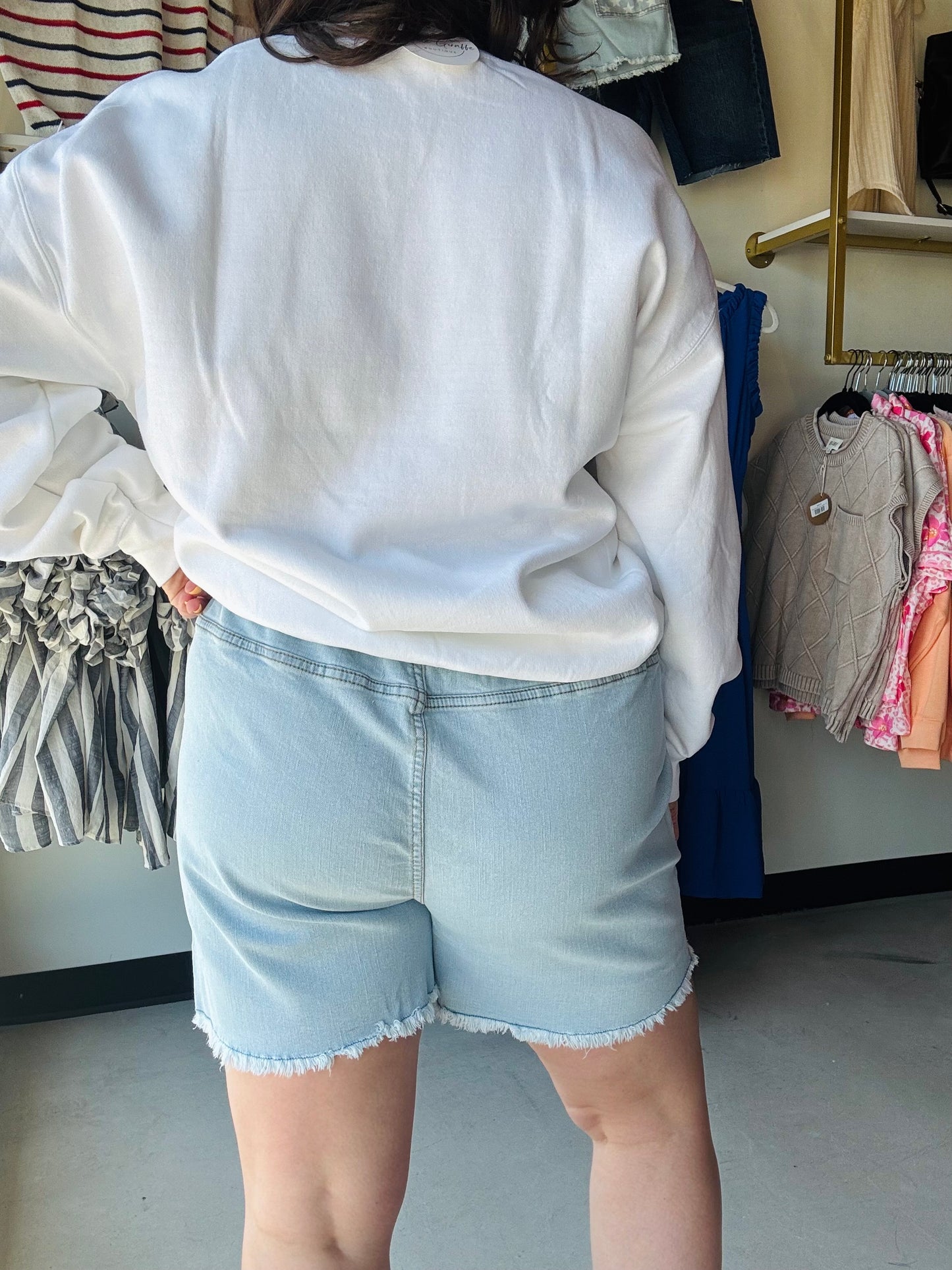 White USA Crewneck