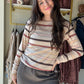 Autumn Stripe Stacey Top