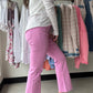 Wild Berry Kelsey Ankle Flare - Kut