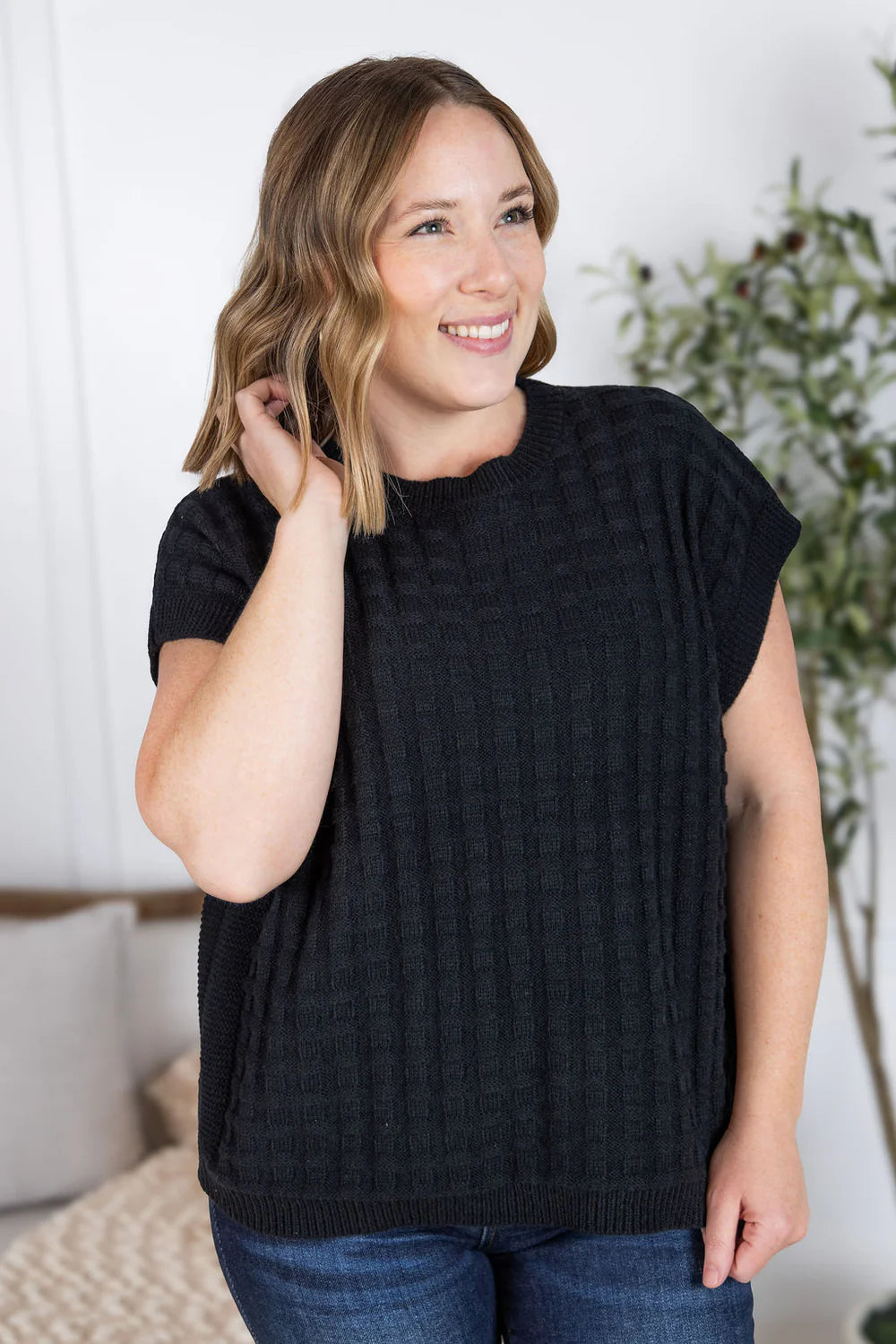 Black Kelly Sweater Top