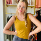 Mustard Scoop Neck Buttery Soft Tank