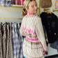 Pink Accent Aztec Sweater Cardi