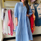 Blue Cameron Dress