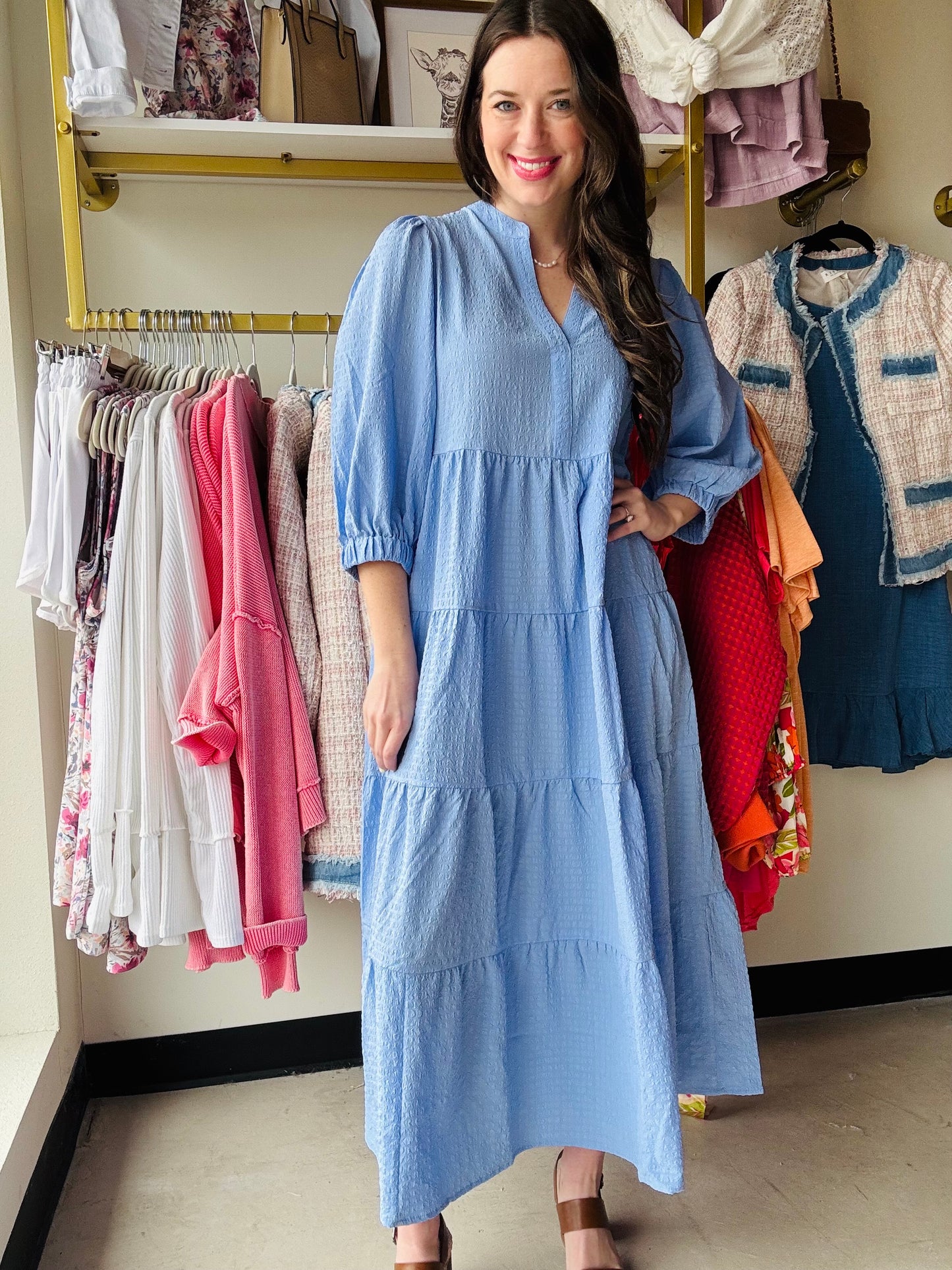 Blue Cameron Dress