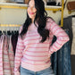 Light Pink Stripe Sweater