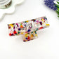 Hollow Floral Square Hair Claw Clip Geometric