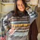Ash Patch Stripe Crewneck
