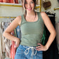 Olive U Neck Seamless Tank