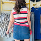 Star Patch Crochet Sweater Tank