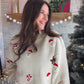 Christmas Motif Chenille Sweater