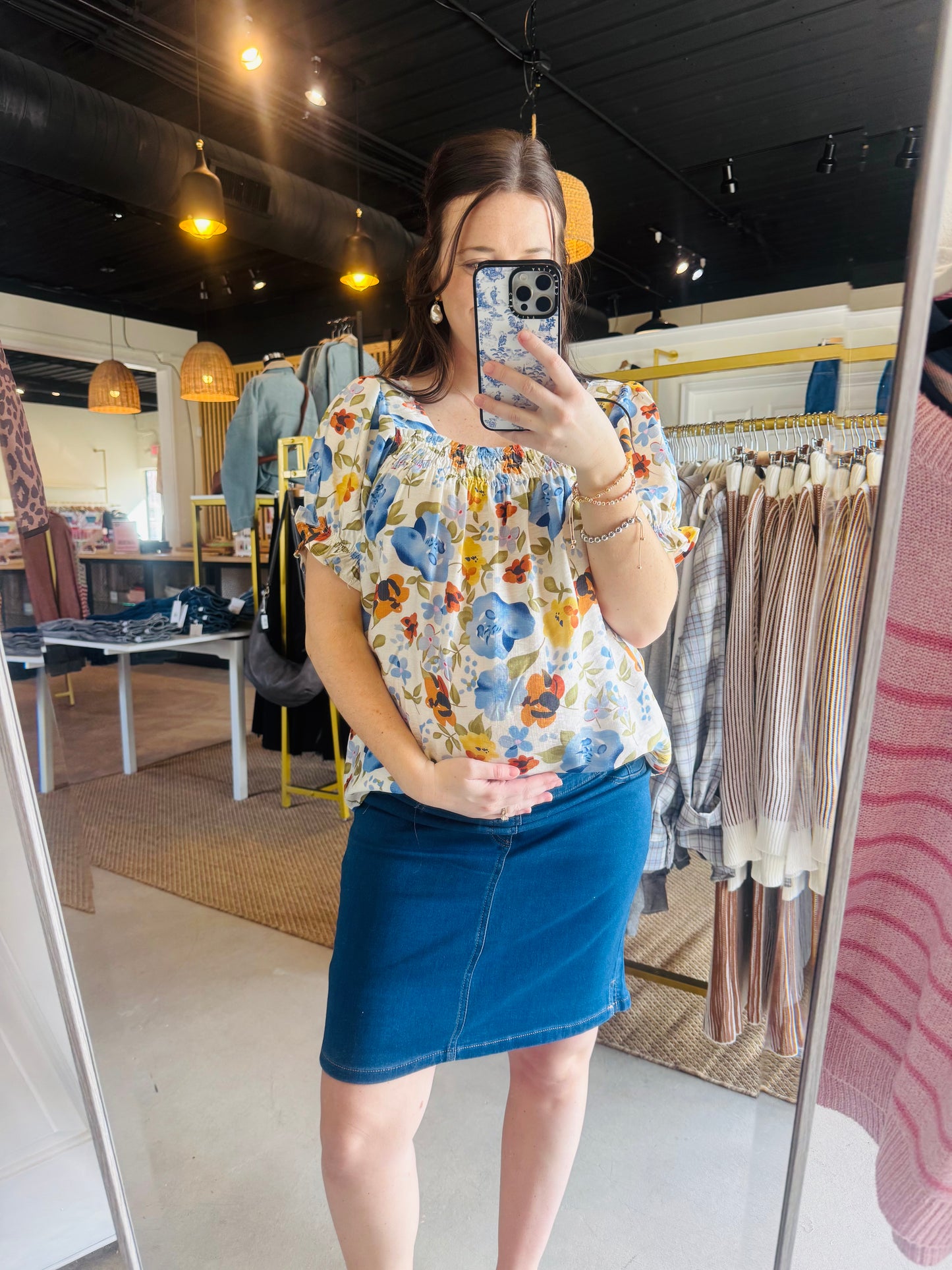 Athena Denim Wash Skort