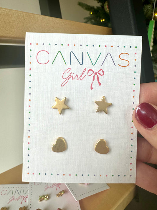 Cleo Star & Heart Studs