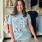 Blue Shimmer Fireworks Tee