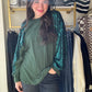 Teal & Forest Sequin Pullover