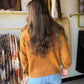 Camel Rib Accent Button Up Cardigan