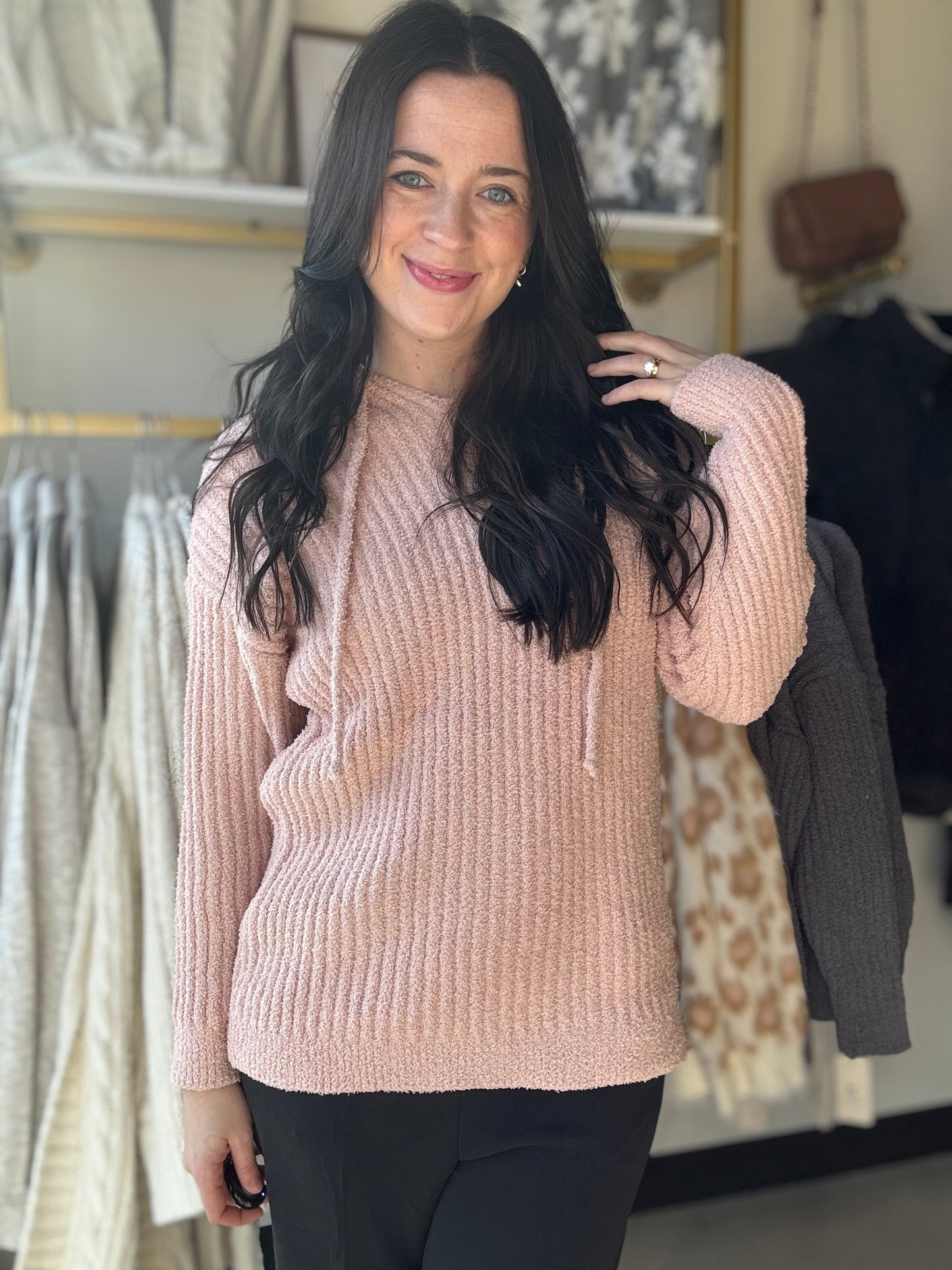 Pink Luxe Hoodie Sweater