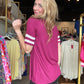 Magenta Varsity Tee