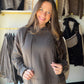 Charcoal Flannel Mix Hoodie