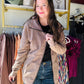 Mocha Vintage Wash Zip Up